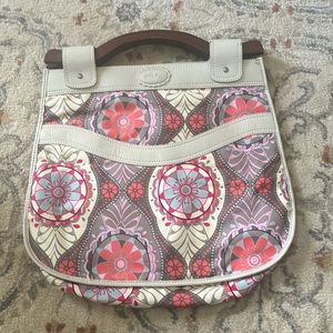 Brand Billy bag pattern flowers has two pockets and zipper